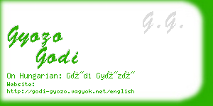 gyozo godi business card